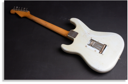 Fender Strat 1962 Sonic Blue (back)